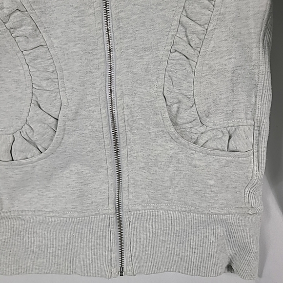 Lululemon Women’s Cuddle Up Heathered White Jacket Zip Up Sz 4 - Picture 3 of 7